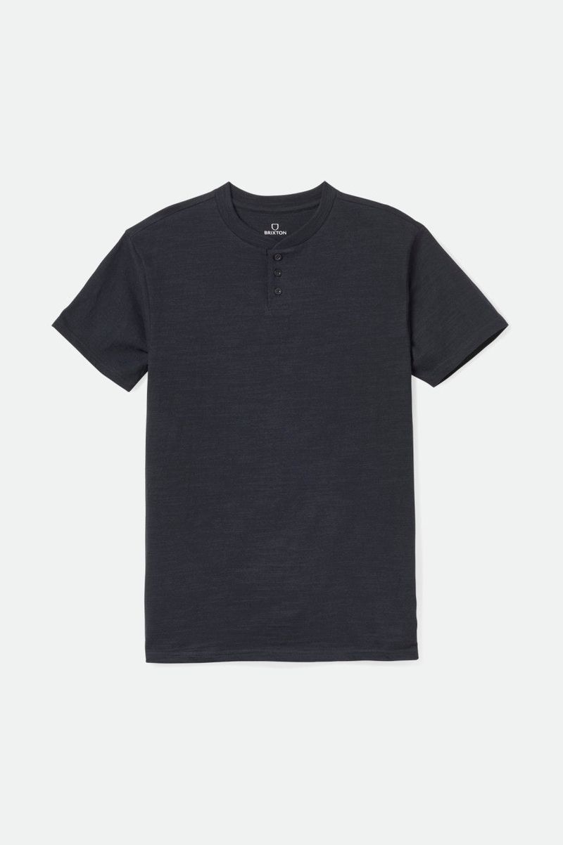 Brixton-Men-s-Basic-Slub-S-S-Henley---Black--22423-