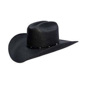 Stetson Bullock Straw Cowboy Hat - Black