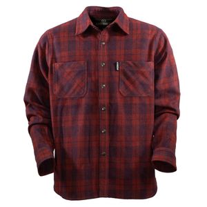 Outback Trading Men's Clyde Big Shirt - Red/Black