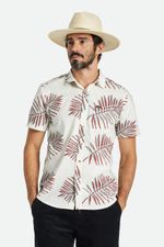 Brixton-Men-s-Charter-Print-Short-Sleeve-Shirt---Off-White-Palm-Leaf