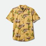 Brixton-Men-s-Charter-Print-Short-Sleeve-Shirt---Straw-Paradise