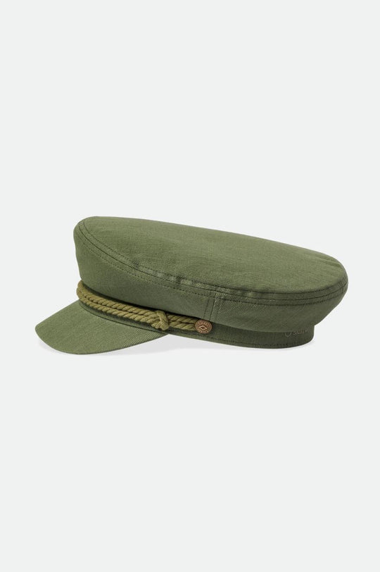 Brixton-Fiddler-Fisherman-Cap---Olive-Surplus