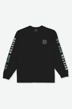 Brixton-Men-s-Crest-Long-Sleeve-Standard-Tee---Black-Off-White-Jade