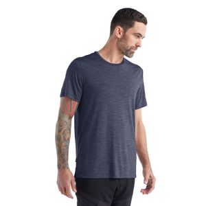 Icebreaker Men's Sphere II Short Sleeve Tee - Midnight Navy Heather