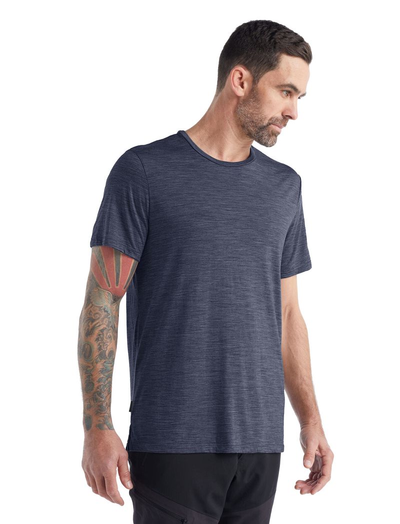 Icebreaker-Men-s-Sphere-II-Short-Sleeve-Tee---Midnight-Navy-Heather