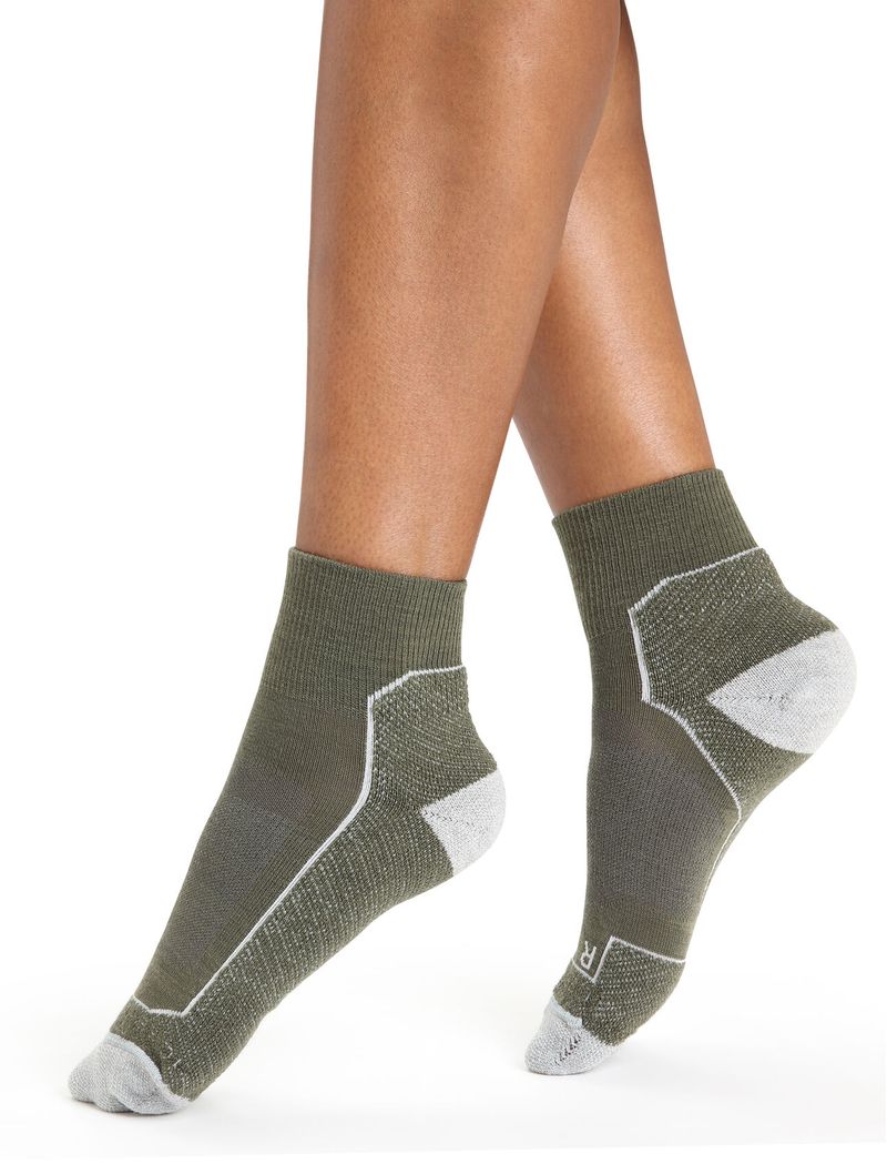 Icebreaker-Women-s-Hike--Light-Mini-Socks---Loden-Blizzard-Heather-Snow