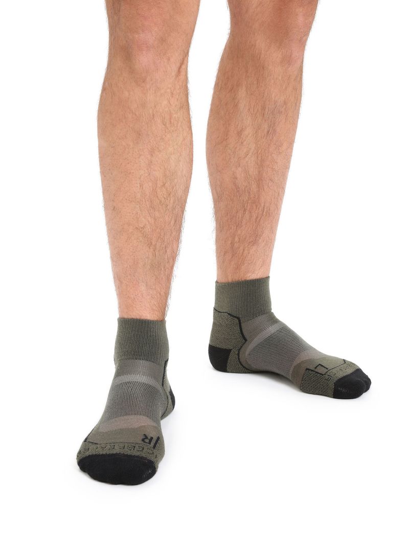 Icebreaker-Men-s-Hike--Light-Mini-Socks---Loden-Black-Gritstone-Heather