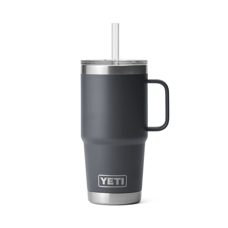 Yeti-Rambler-739ml-25oz--Mug-With-Straw-Lid---Charcoal