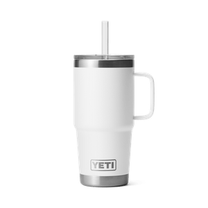 Yeti Rambler 739ml(25oz) Mug With Straw Lid - White