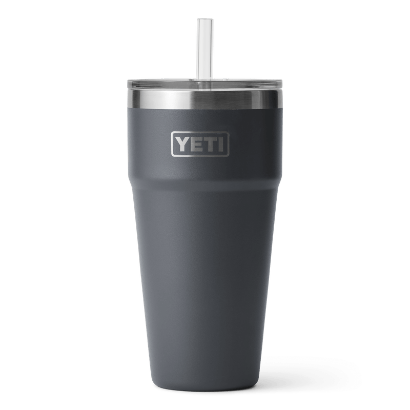 Yeti-Rambler-769ml-26oz--Stackable-Cup-With-Straw---Charcoal