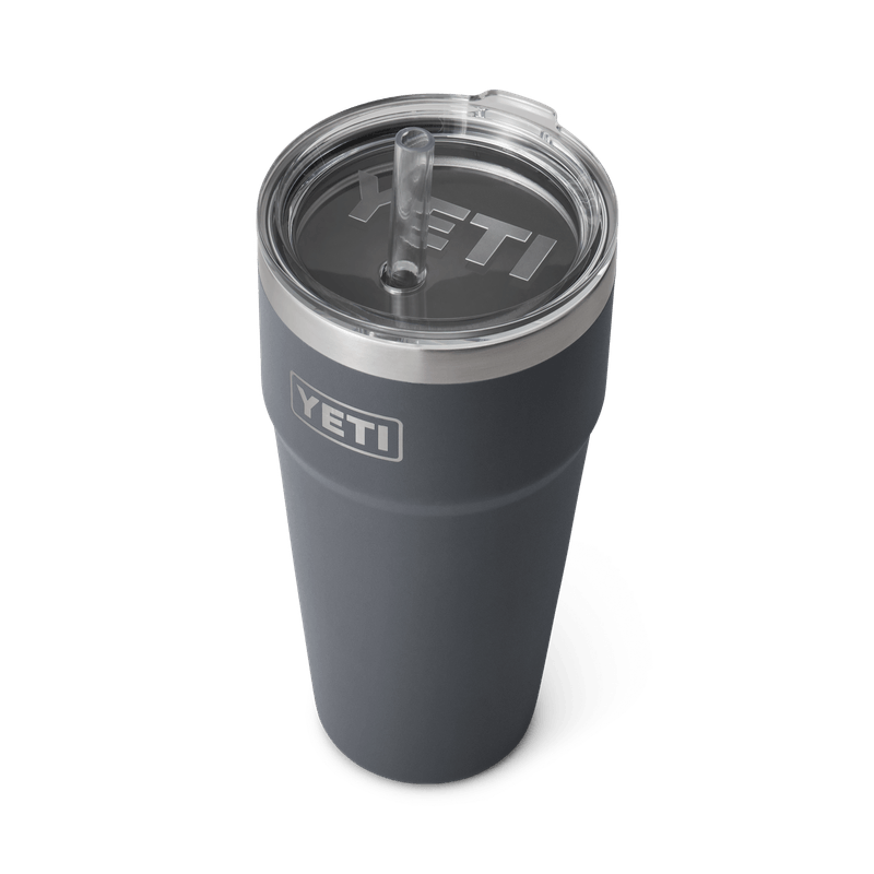 Yeti-Rambler-769ml-26oz--Stackable-Cup-With-Straw---Charcoal