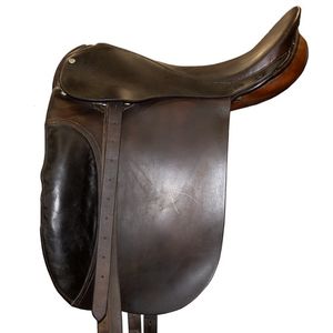 Used Saxon Dressage Saddle 17"MW - Brown