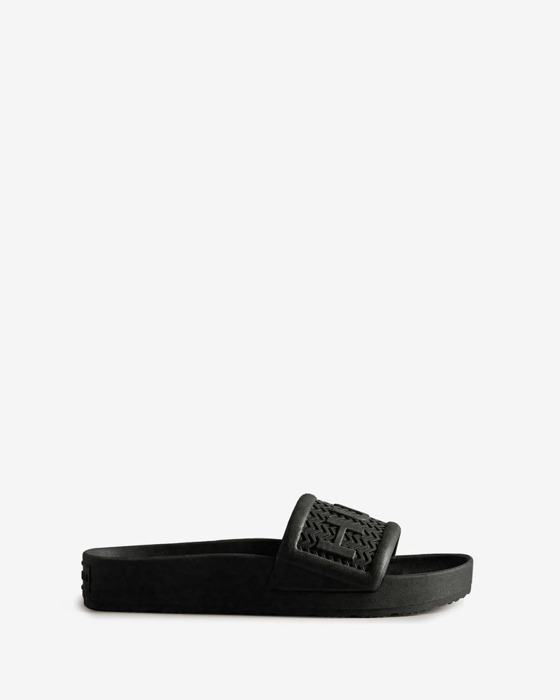 Hunter-Women-s-Bloom™-Slides---Black