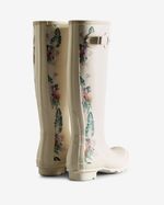 Hunter-Women-s-Botanical-Print-Tall-Rain-Boots----White