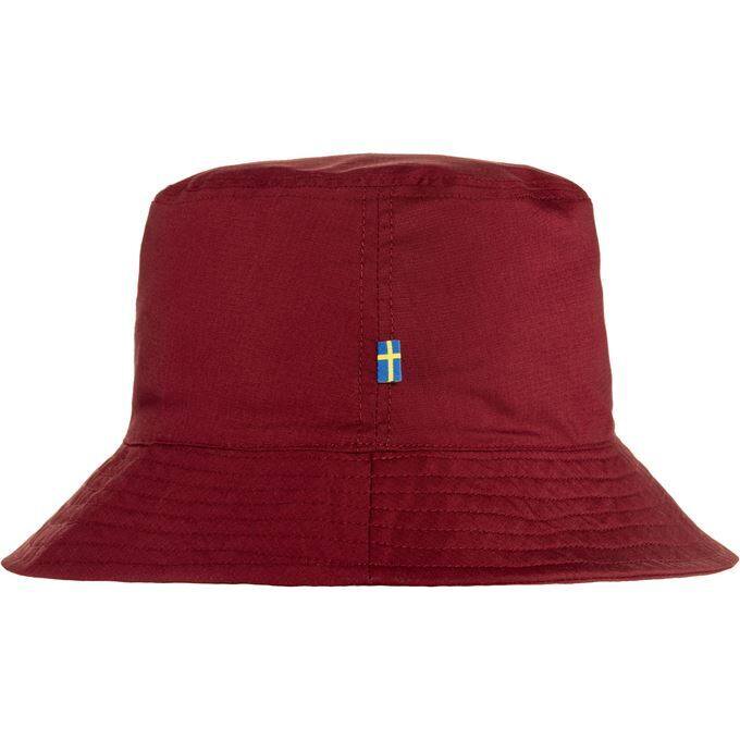 Fjallraven-Unisex-Reversible-Bucket-Hat---Pomegranate-Red-Dark-Navy