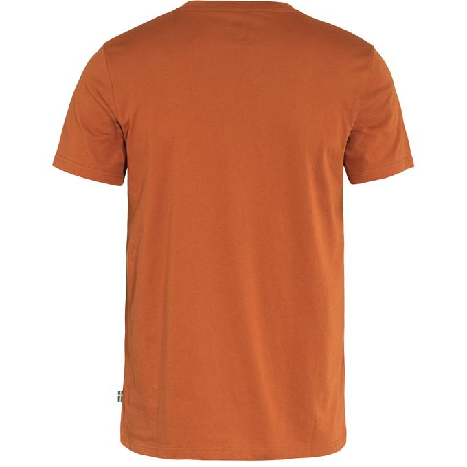 Fjallraven-Men-s-Logo-Short-Sleeve-T-Shirt---Terracotta-Brown