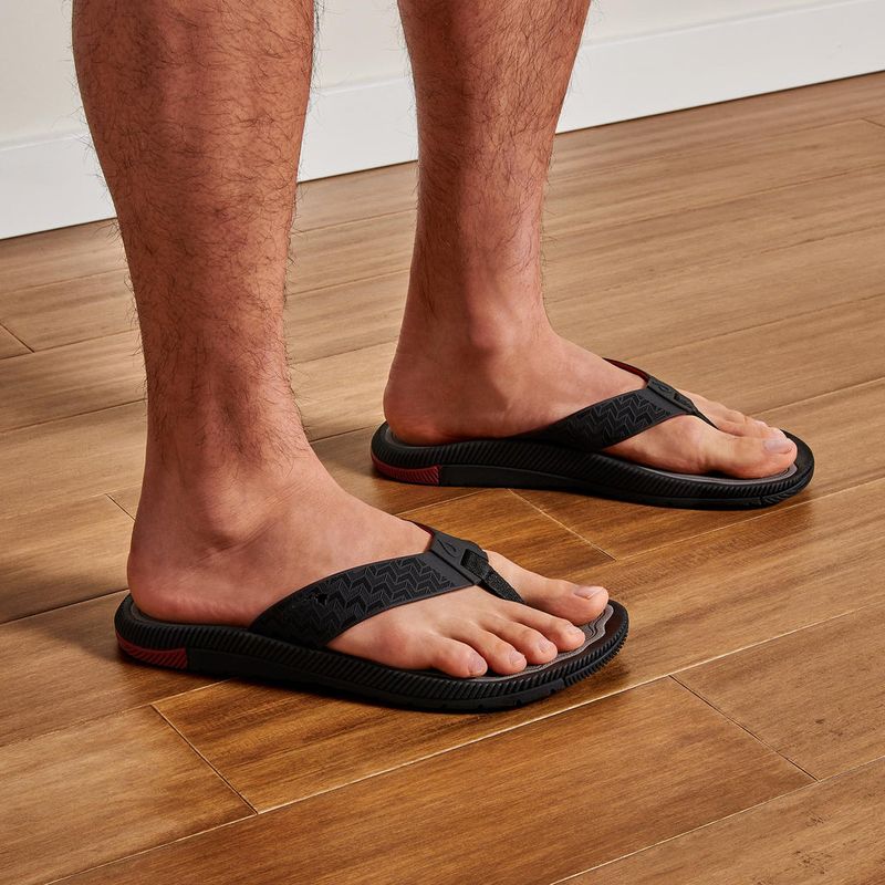 Olukai-Men-s-‘Awiki-Sandal---Black