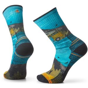 Smartwool Men's Hike Light Cushion Great Excursion Print Crew Socks - Multi