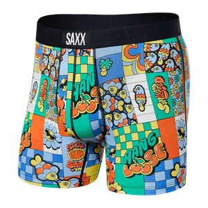 Saxx Men's Vibe Boxer Brief Fly - Let The Sun Shine In - Multi (SXBM35-LSS)
