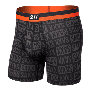 Saxx Men's Sport Mesh Boxer Brief - Checkerboad/Black (SXBB12F-CBB)