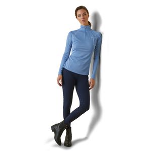 Ariat Women's Sunstopper 2.0 1/4 Zip Baselayer - Ashleigh Blue
