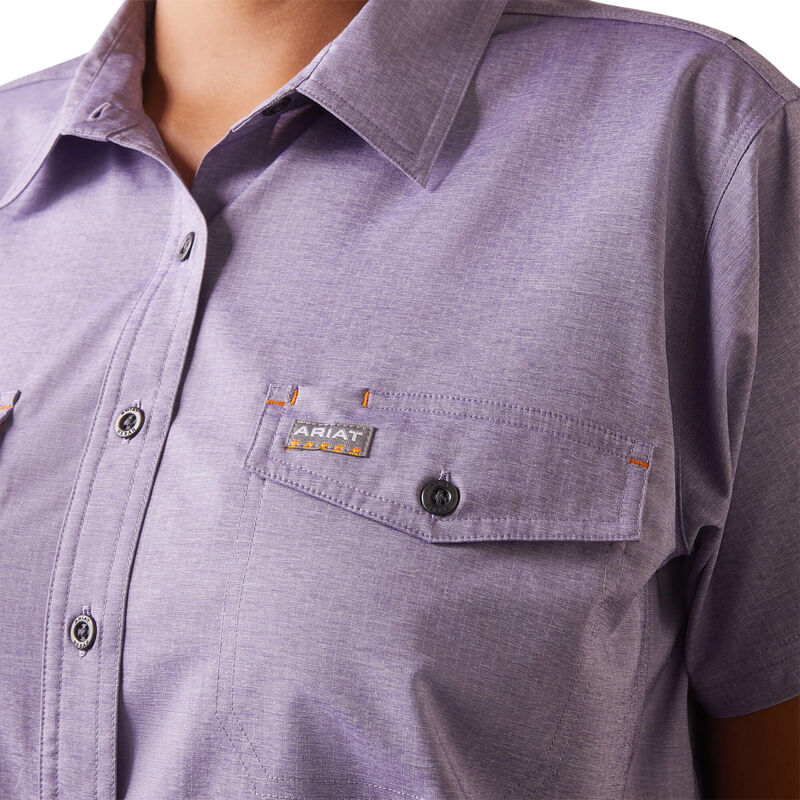 Ariat-Women-s-Rebar-Made-Tough-VentTEK-DuraStretch-Work-Shirt---Corsican-Blue-Heather