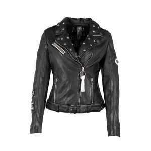 Mauritius Women's Caru Leather Jacket - Black/White