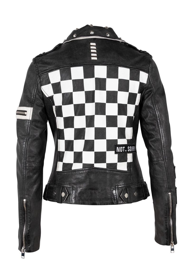 Mauritius-Women-s-Caru-Leather-Jacket---Black-White