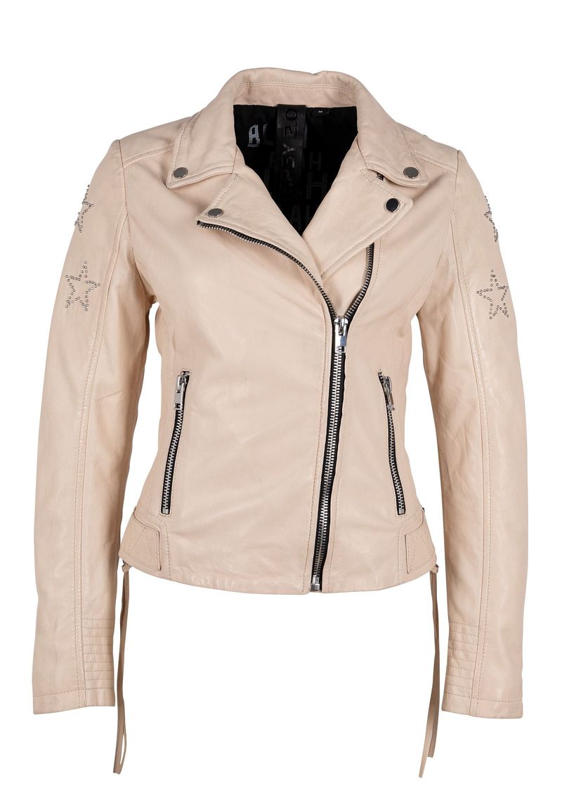 Mauritius - Wana RF Woman's Leather Jacket - White