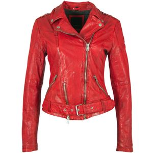 Mauritius Women's Wild 2 Leather Jacket - Lipstick Red