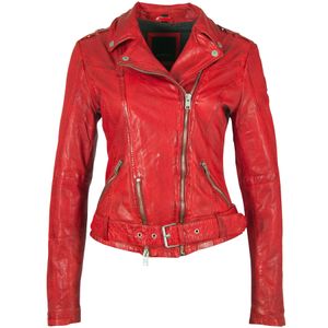 Mauritius Women's Wild 2 Leather Jacket - Lipstick Red