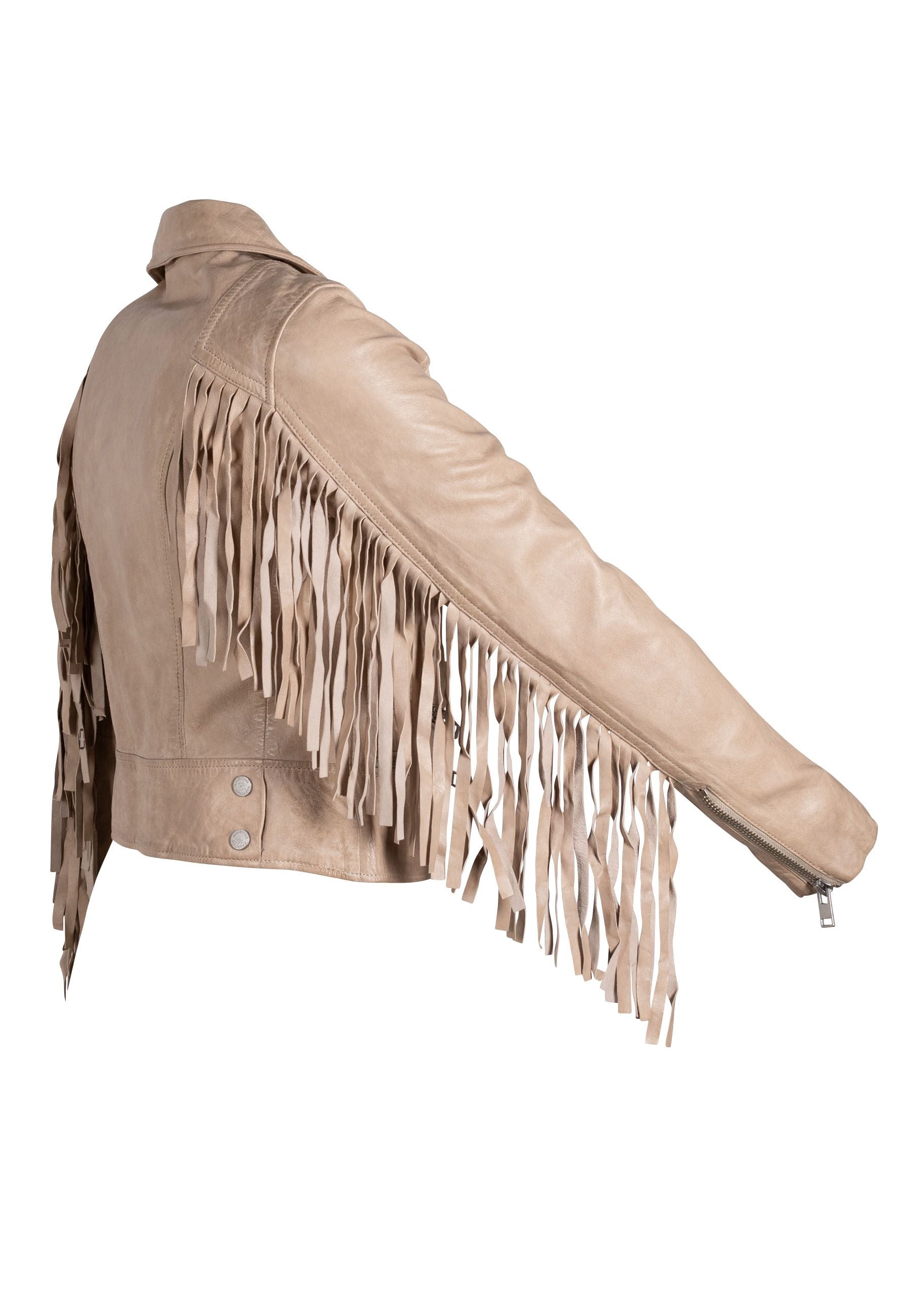 W Zoe Rf Jacket-beige Beige