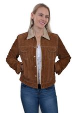 Scully-Women-s-Suede-Jean-Jacket--L1019----Cinnamon