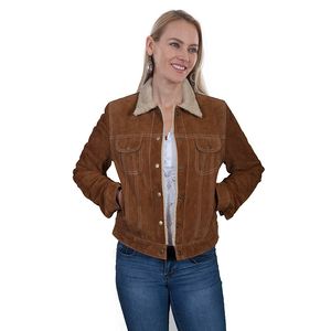 Scully Women's Suede Jean Jacket (L1019) - Cinnamon