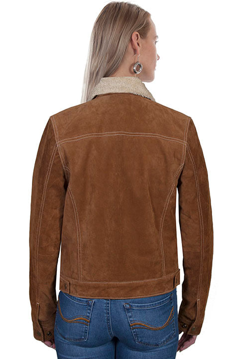 Shearling jean jacket outlet womens