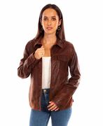 Scully-Women-s-Leather-Snap-Front-Jacket--L1104----Brown