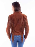 Scully-Women-s-Snap-Front-Whip-Stitch-Fringe-Jacket--L1100----Cafe-Brown