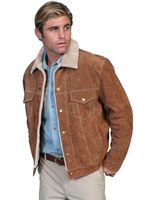 Scully-Men-s-Boar-Suede-Jean-Jacket--113----Cafe-Brown