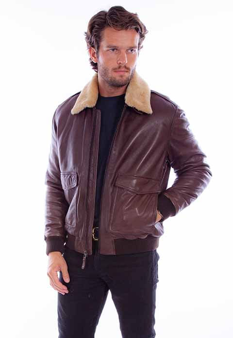 Scully-Men-s-Zip-Front-Fur-Jacket--2048----Brown