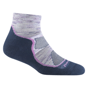 Darn Tough Women's Light Hiker Quarter Lightweight Hiking Sock - Cosmic Purple