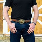 Montana-Silversmiths-The-Yellowstone-Y-Protect-Family-Belt-Buckle--A909YEL-