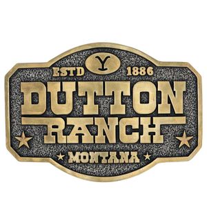 Montana Silversmiths The Dutton Ranch Attitude Belt Buckle (A910YEL)