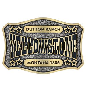 Montana Silversmiths The Y Yellowstone Star Attitude Belt Buckle (A911YEL)