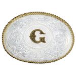 Montana-Silversmiths-Initial-G-Silver-Engraved-Gold-Trim-Western-Belt-Buckle--700G-