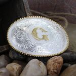 Montana-Silversmiths-Initial-G-Silver-Engraved-Gold-Trim-Western-Belt-Buckle--700G-