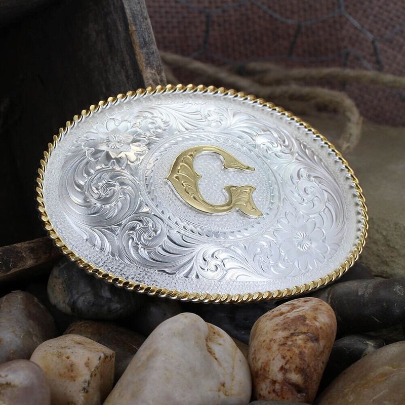 Gold Cowboy Belt Buckle