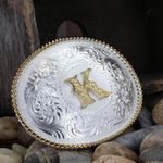 Montana-Silversmiths-Initial-K-Silver-Engraved-Gold-Trim-Western-Belt-Buckle--700K-