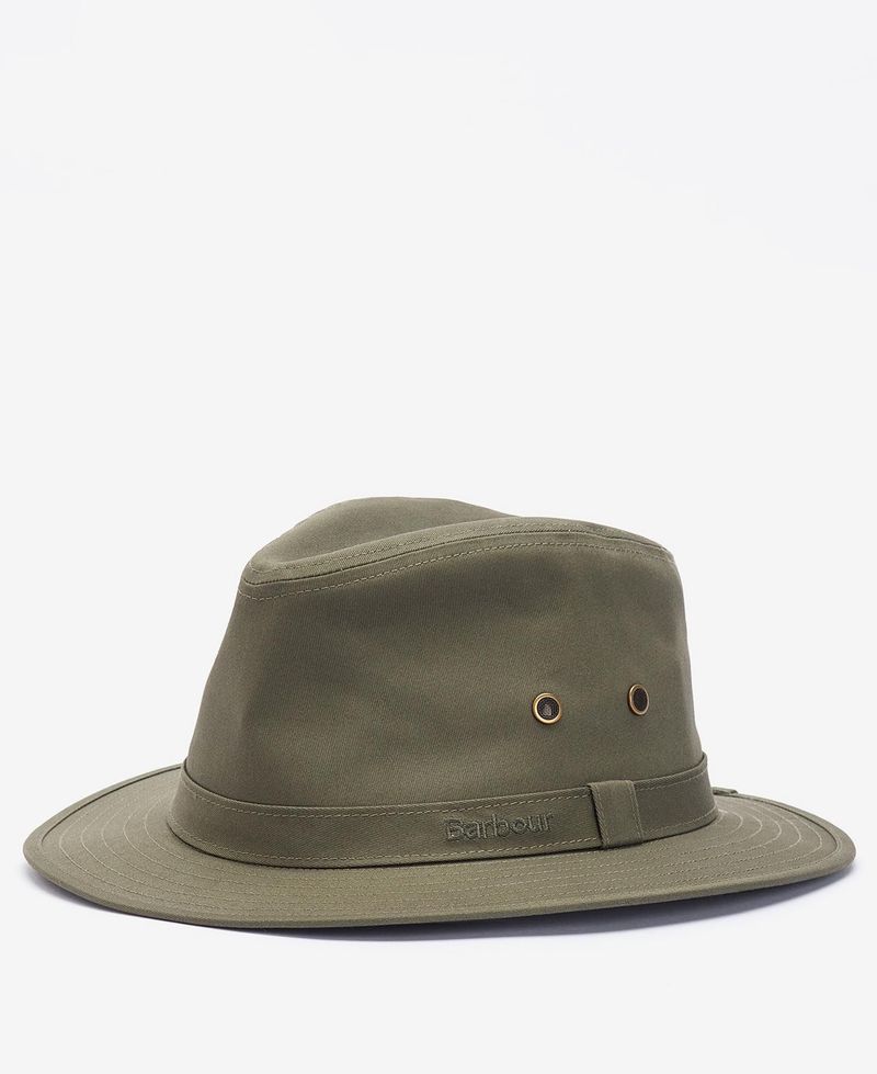 Barbour Dawson Wax Safari Hat Olive MHA0733 OL51