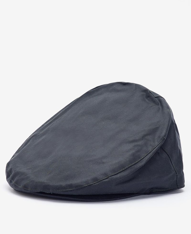 Barbour Wax Flat Cap Navy MHA0003 NY91