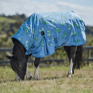 Saxon 600D Pony Combo Rain Sheet - Dinosaur Blue